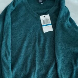 Teal V-Neck Sweater